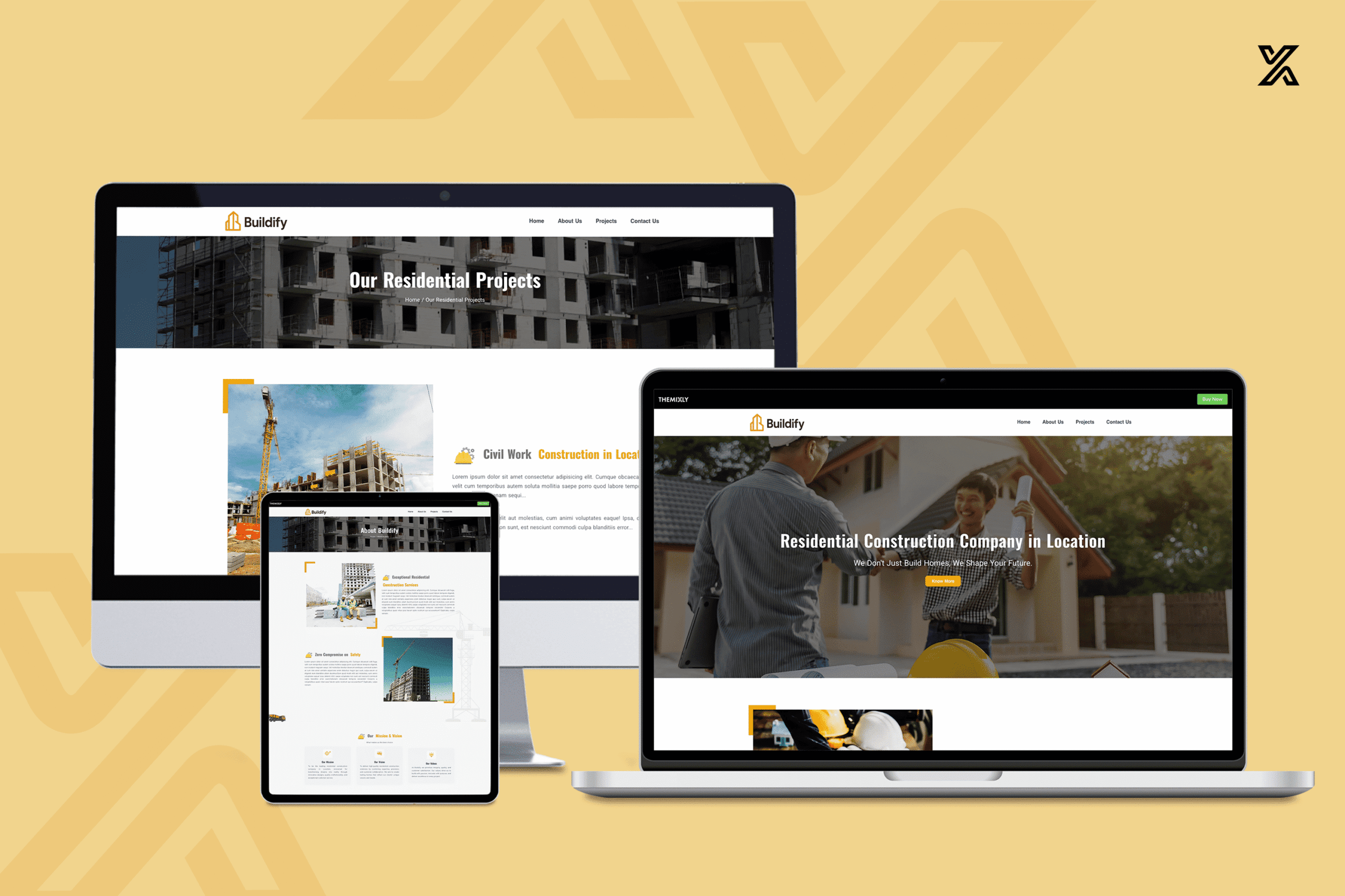 Buildify – React & Next.js Template for Construction Companies