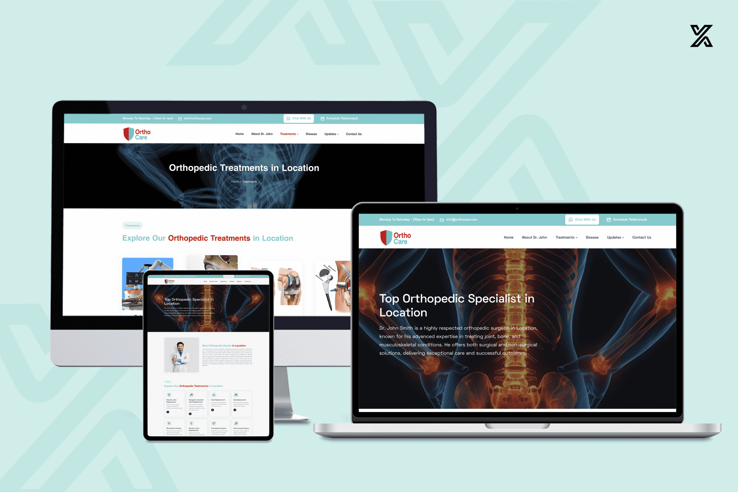 OrthoCare – React & Next.js Template for Orthopaedic Doctors