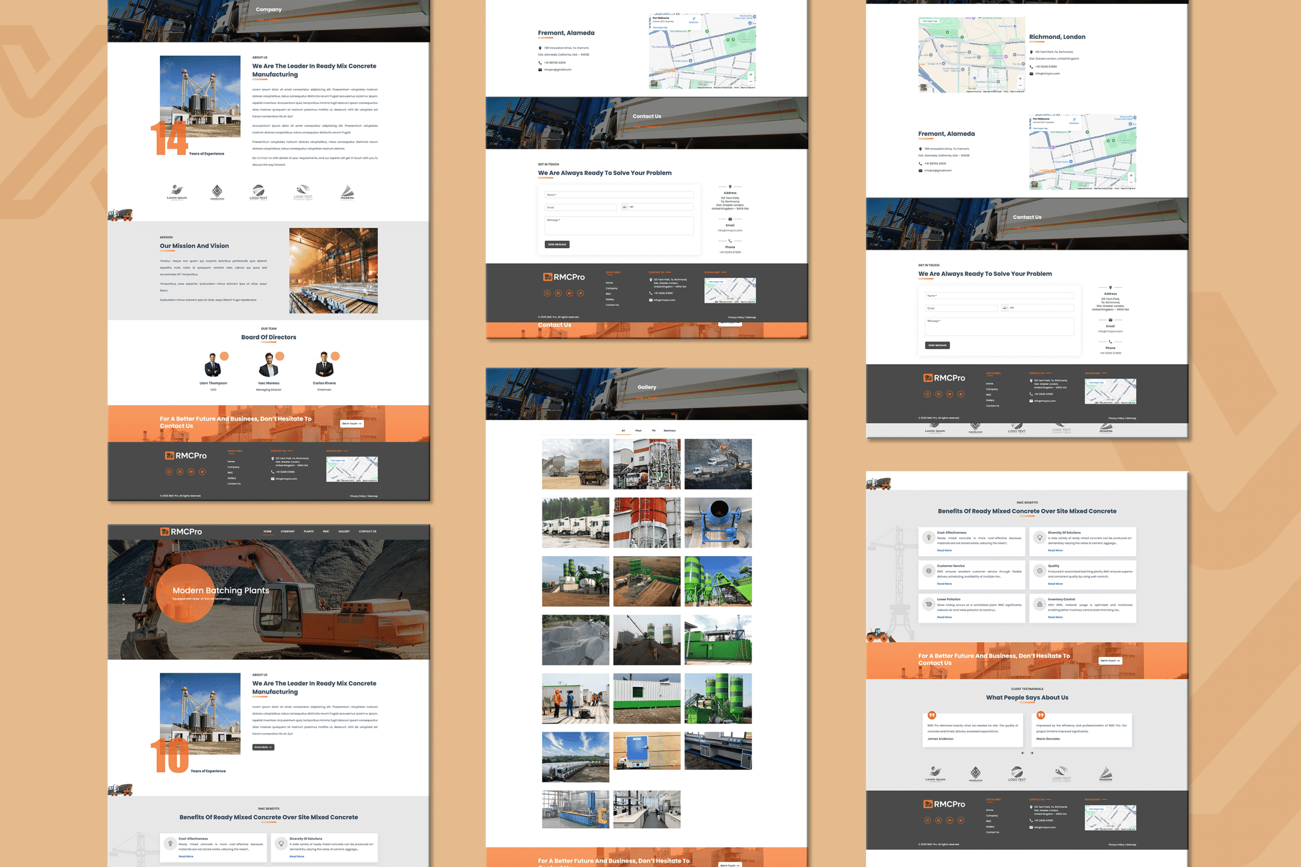 RMCPro – React Concrete Supplier & RMC Template | Themixly