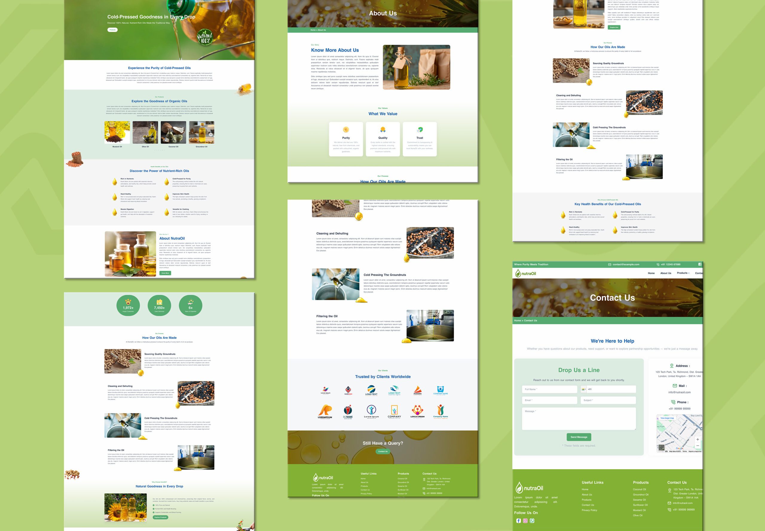 NutraOil – React & Next.js Template for Organic Oil Products | Themixly | Image 2
