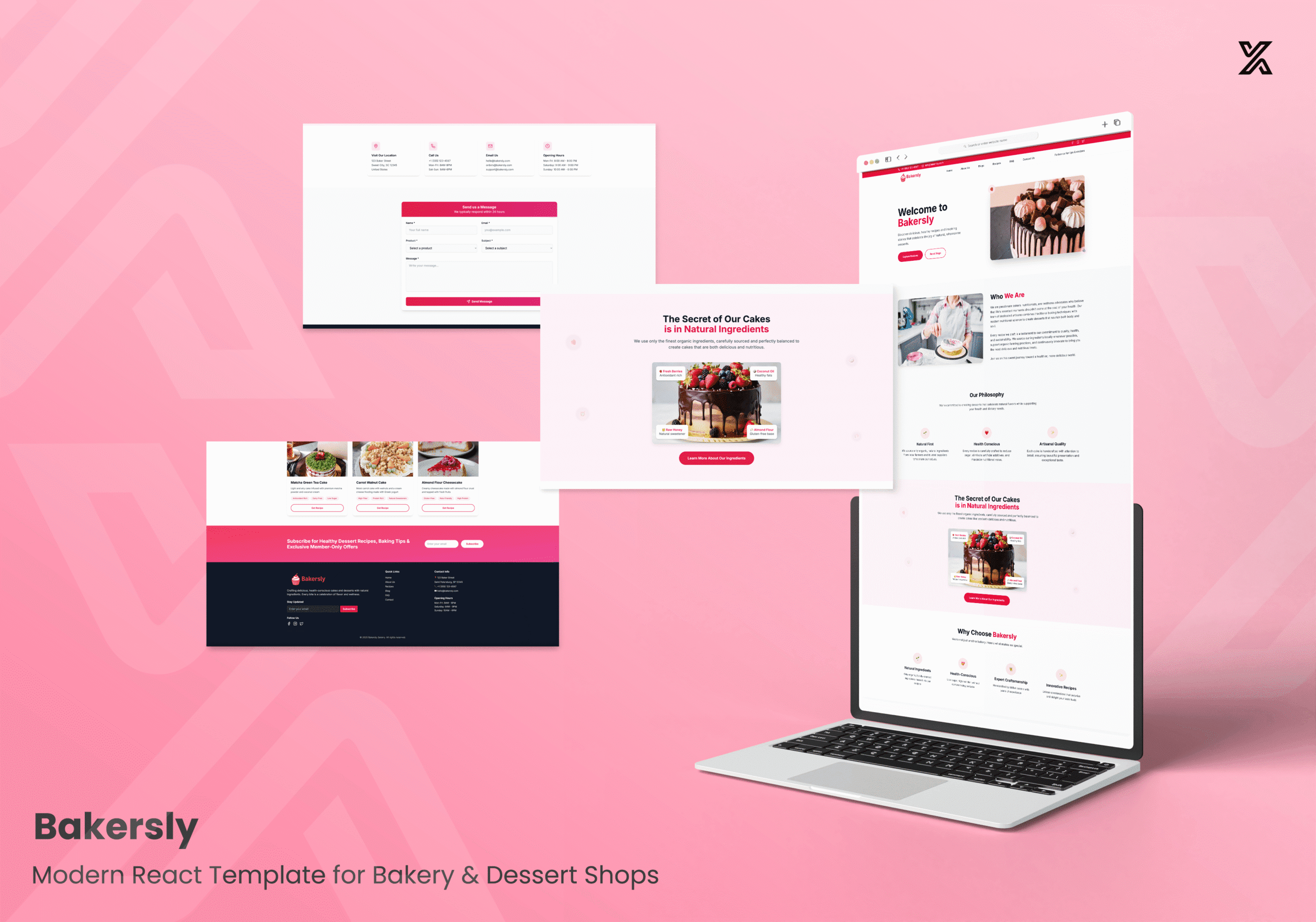 Bakersly – Modern React Template for Bakery & Dessert Shops | Themixly