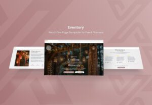 Eventory – React One Page Template for Event Planners | Themixly