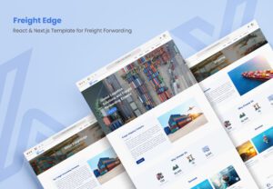 FreightEdge – React & Next.js Template for Freight Forwarding | Themixly