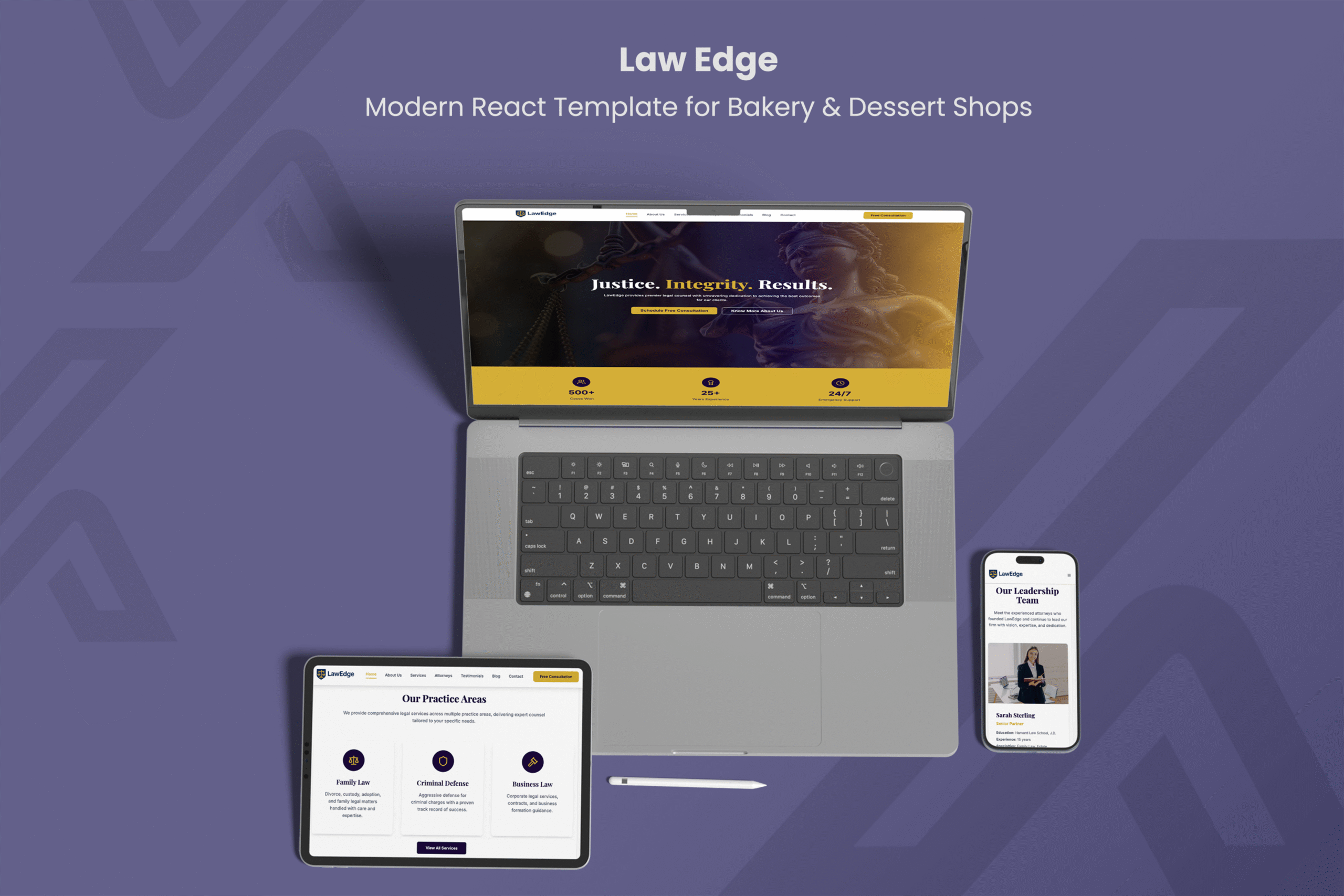LawEdge – Modern React Template for Law Firms & Attorneys | Themixly