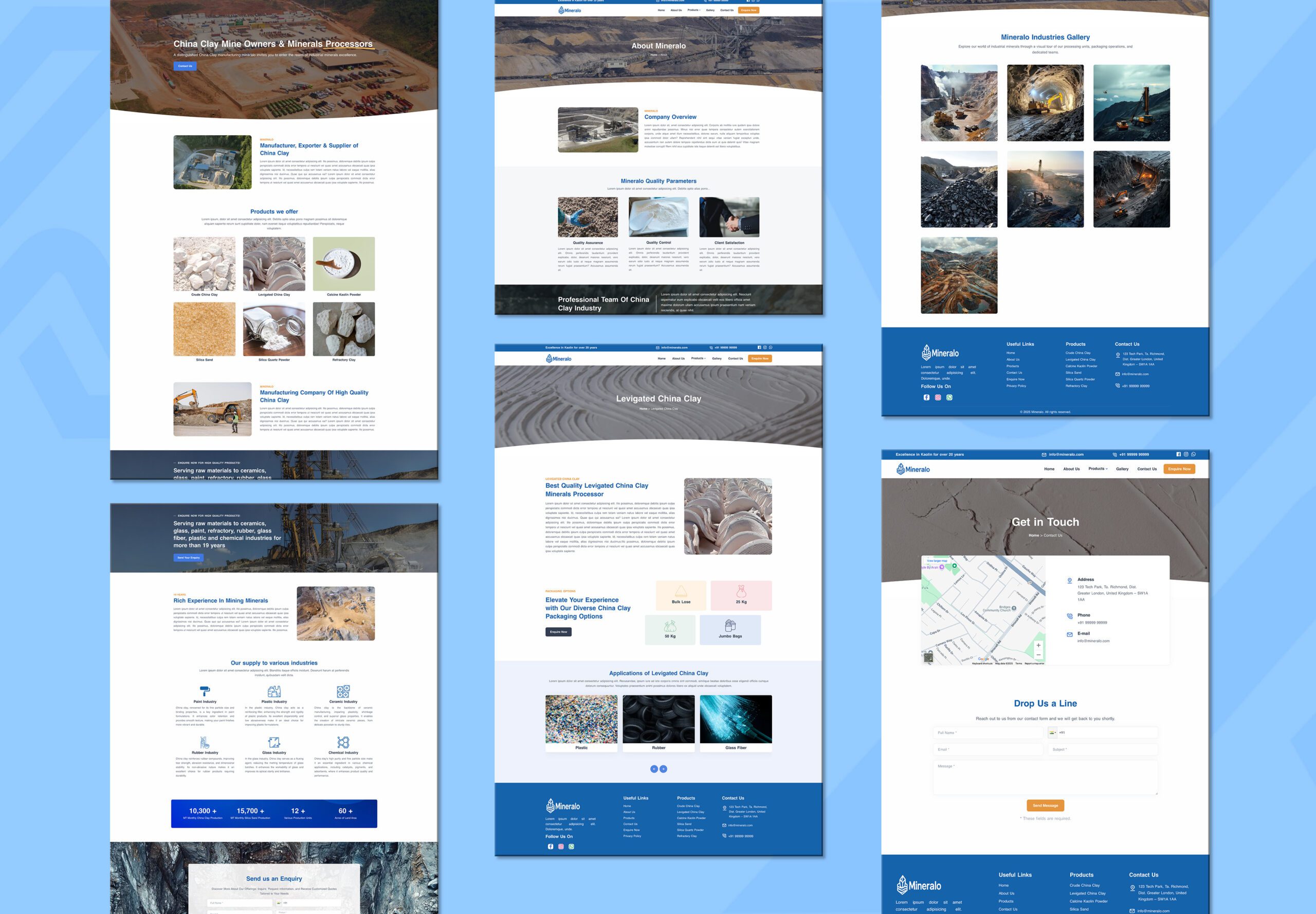 Mineralo – React & Next.js Template for Industrial Minerals | Themixly | Image 1