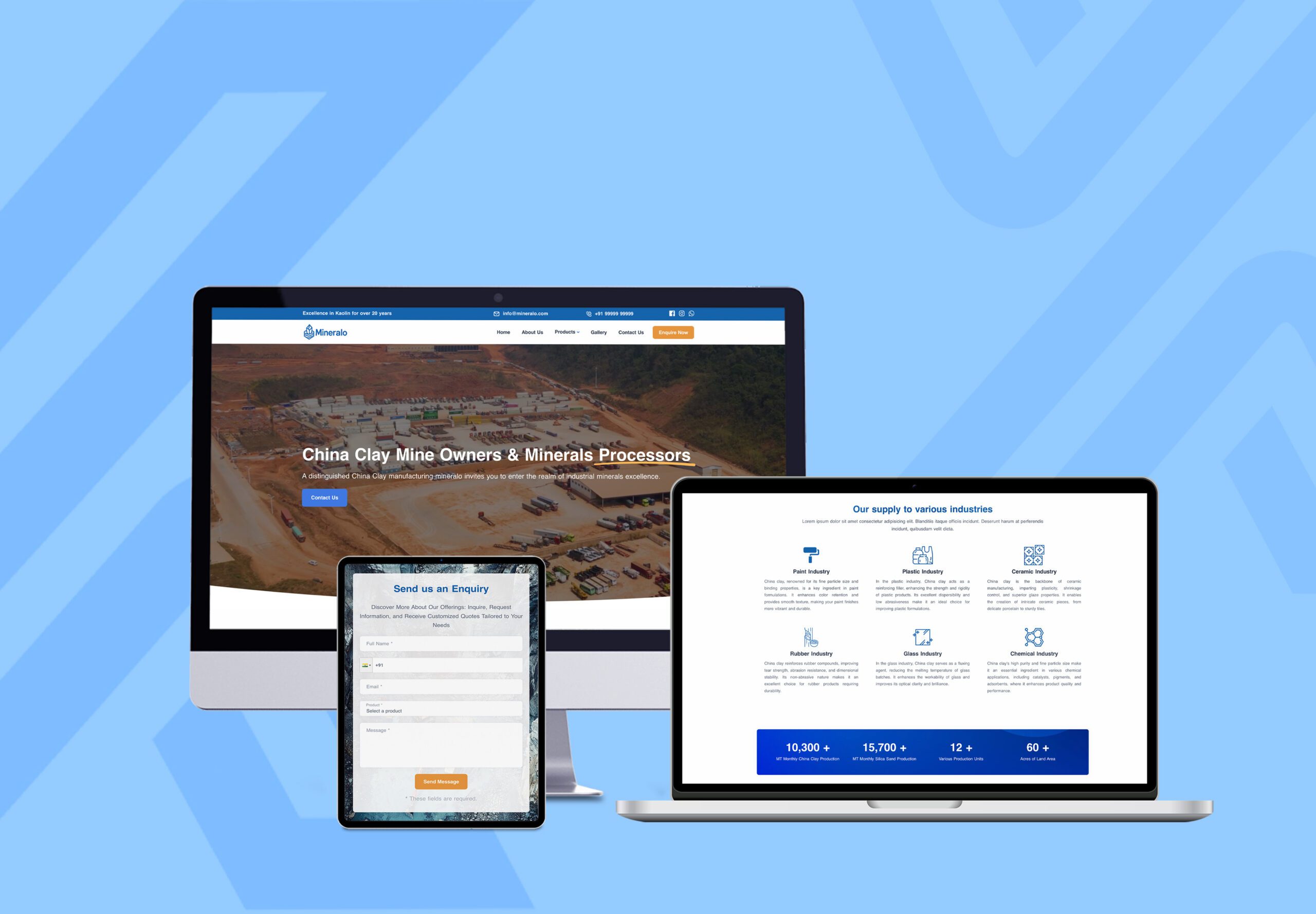 Mineralo – React & Next.js Template for Industrial Minerals | Themixly | Image 2