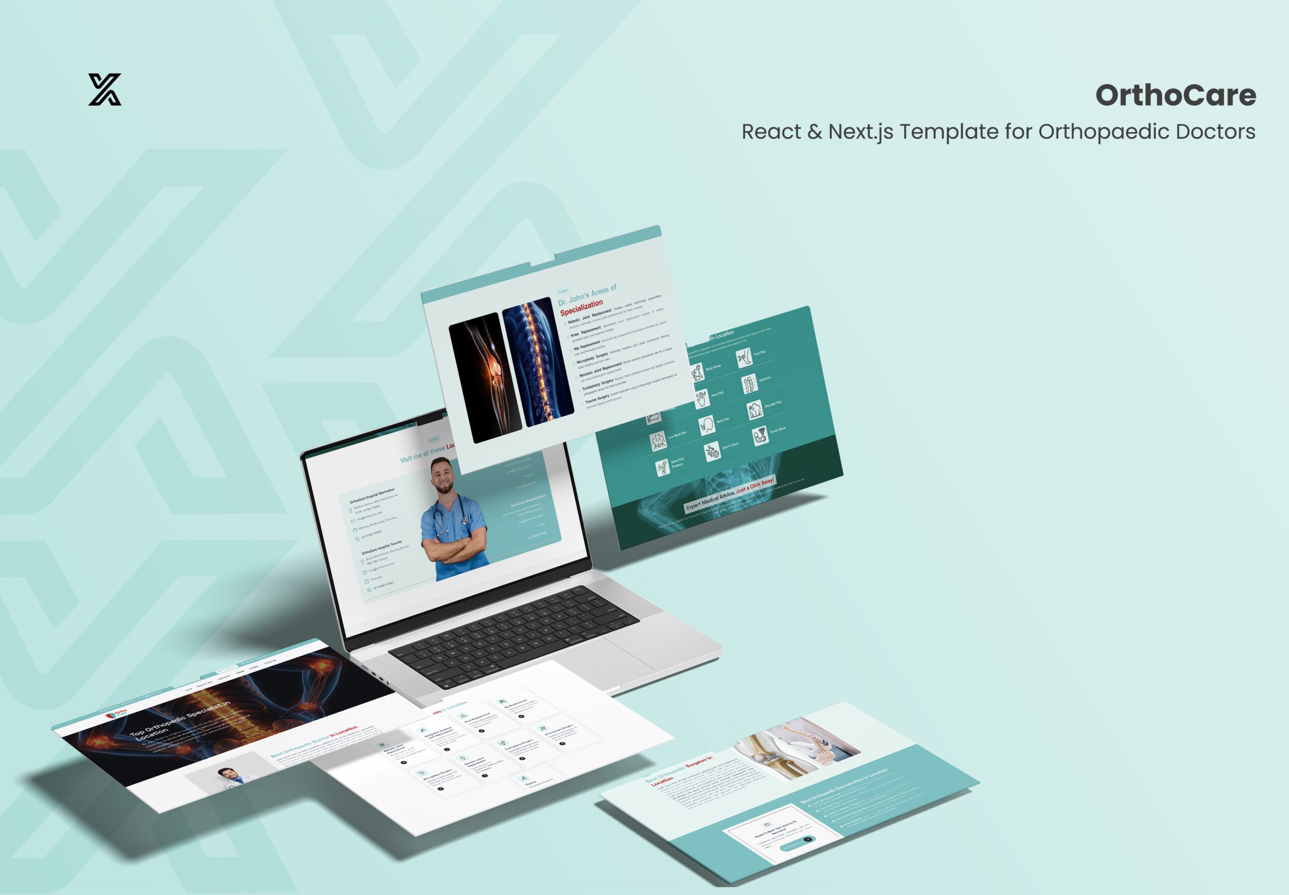 OrthoCare – React & Next.js Template for Orthopaedic Doctors | Themixly