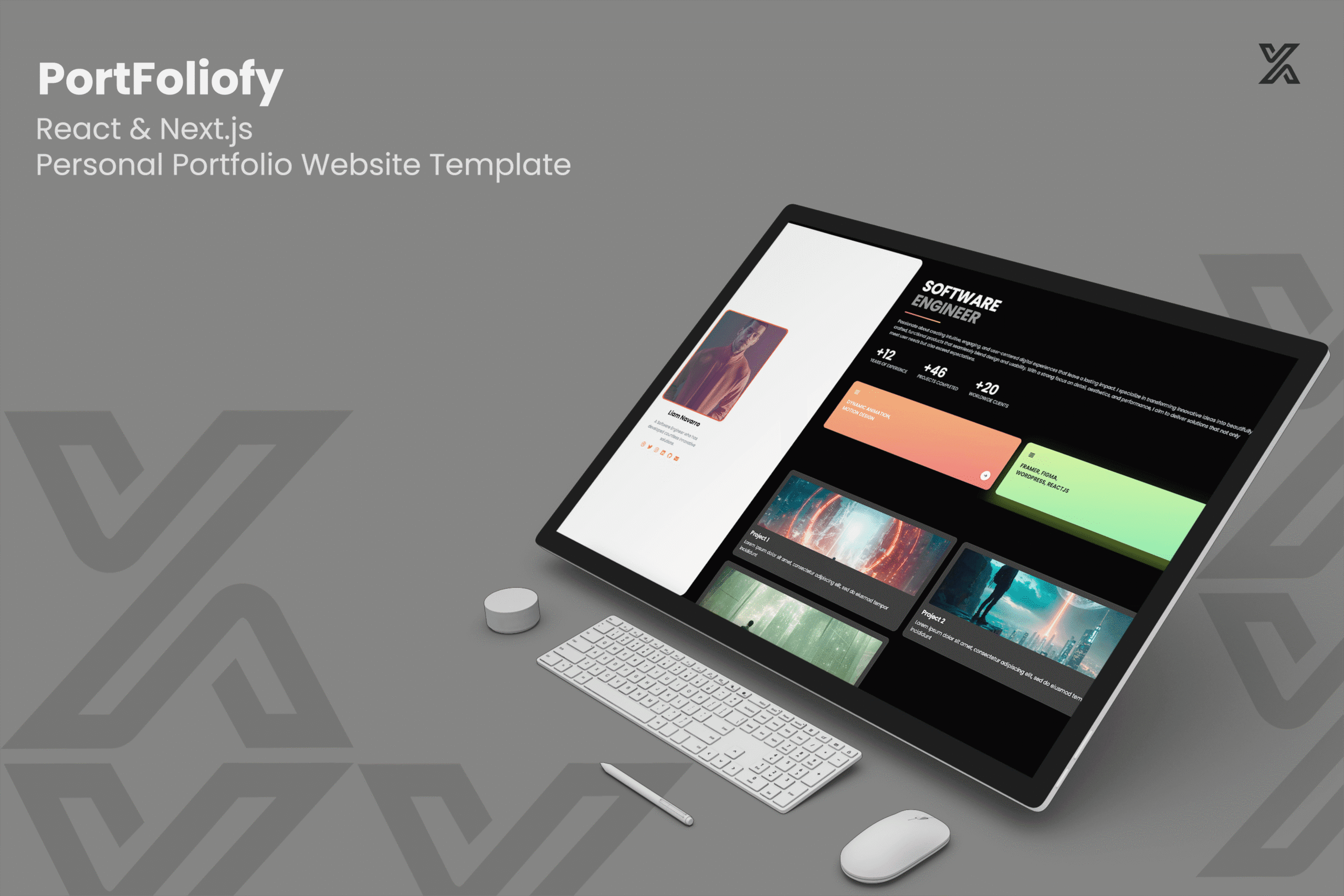 PortFoliofy – React & Next.js Personal Portfolio Website Template | Themixly