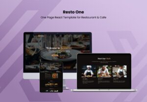 RestoOne – One Page React Template for Restaurant & Cafe | Themixly
