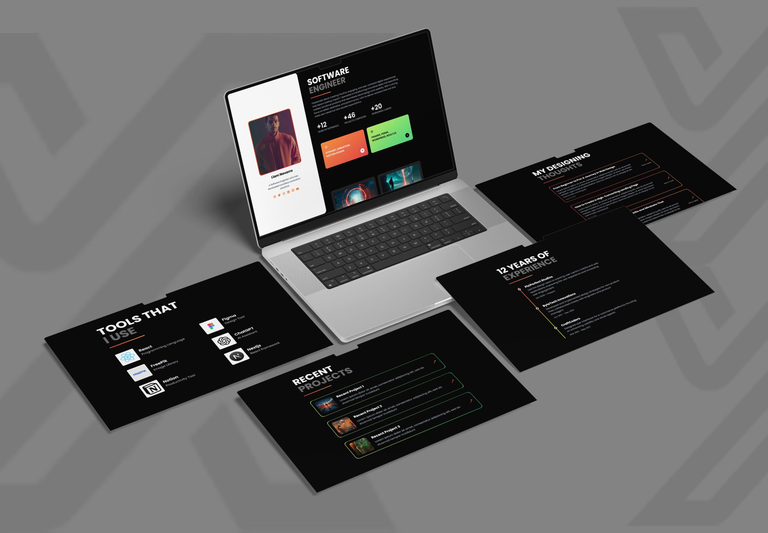 PortFoliofy – React & Next.js Personal Portfolio Website Template | Themixly | Image 1