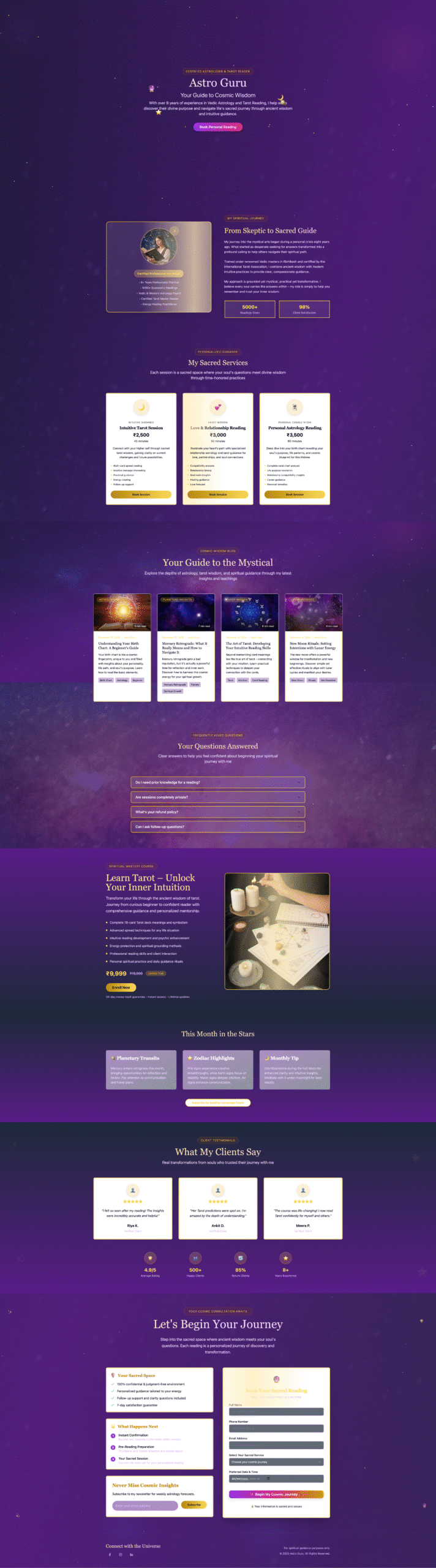 AstroGuru – React Profile Template for Pandits & Astrology Services | Themixly | Image 1