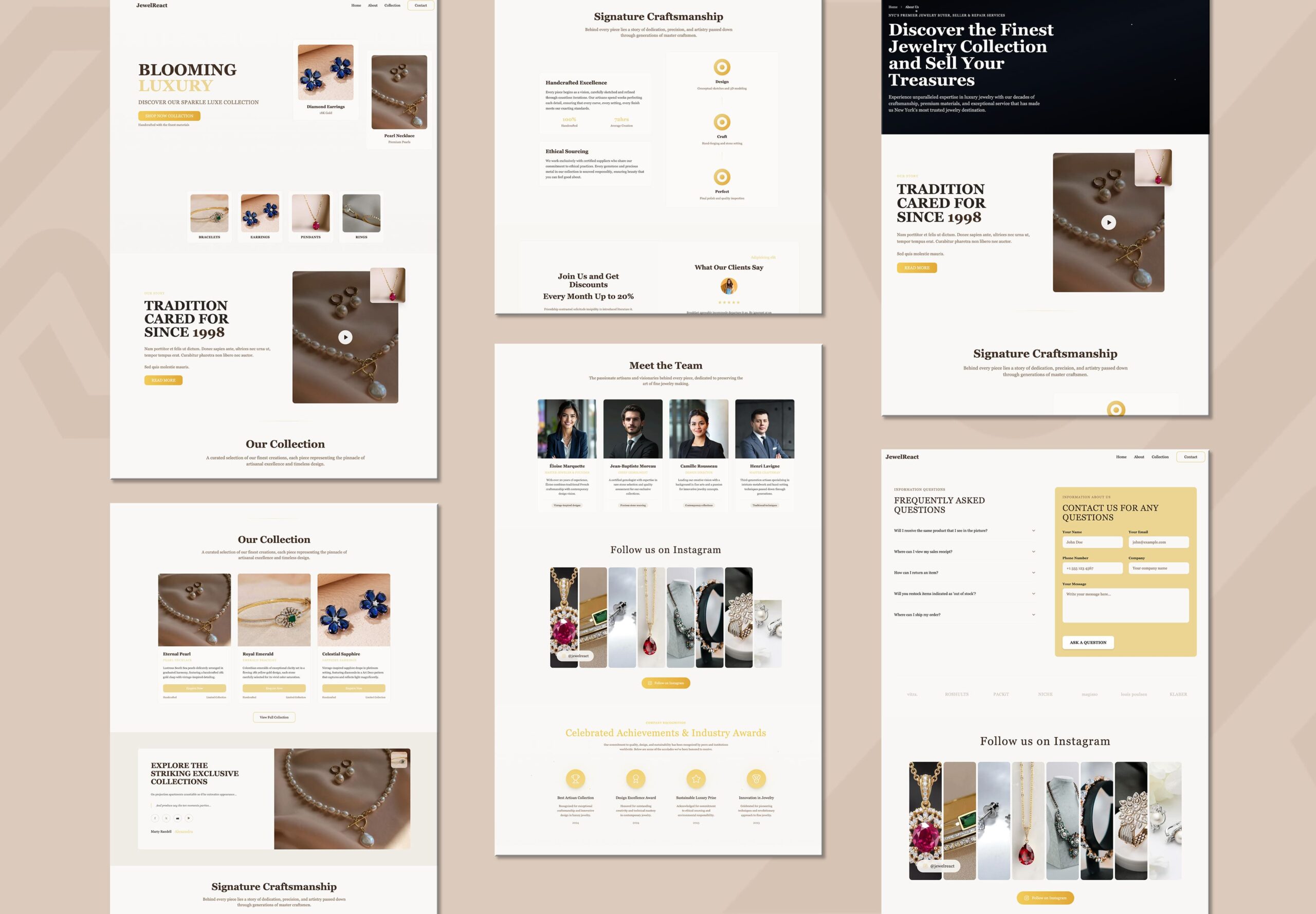 JewelReact – React Template for Jewellery Shop Websites | Themixly | Image 1