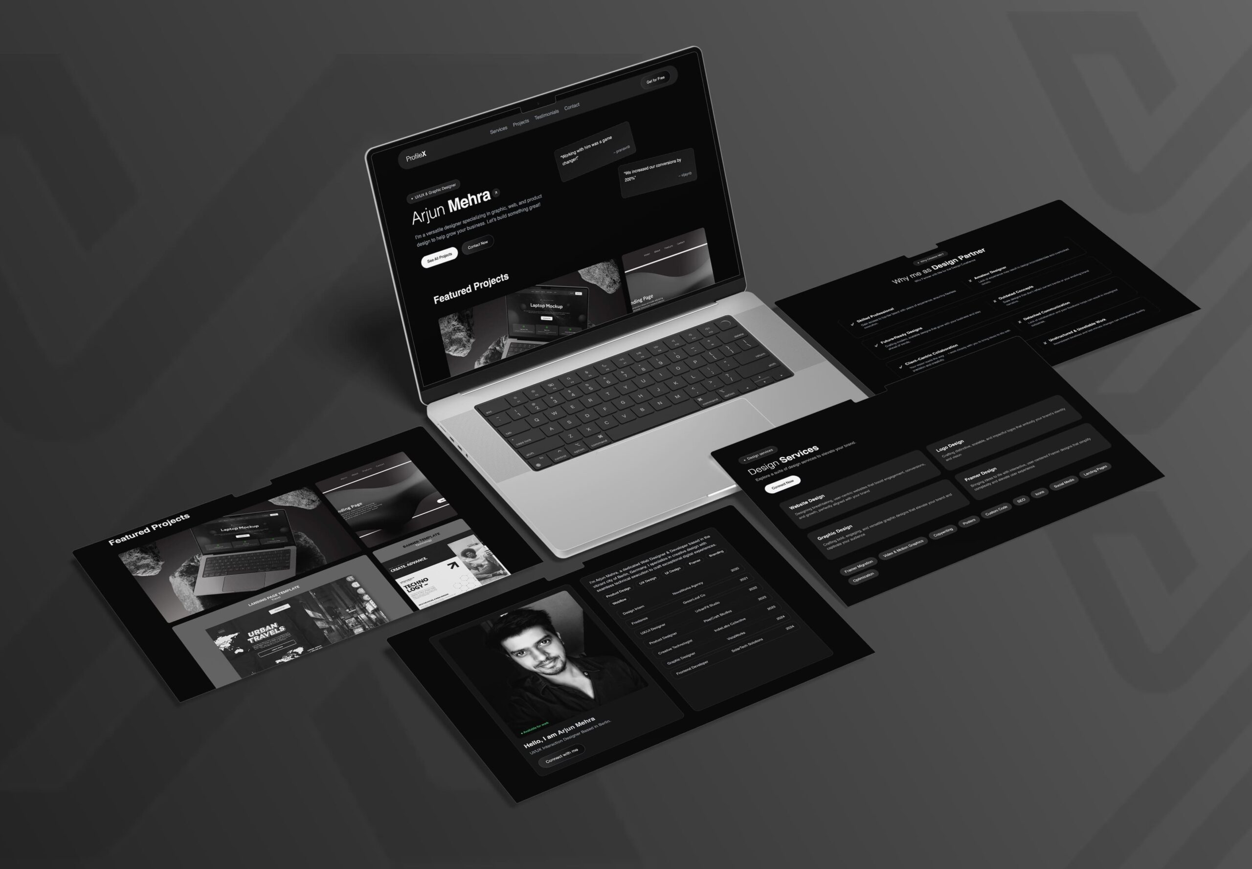 ProfileX – React & Next.js Responsive Portfolio Website Template | Themixly | Image 1