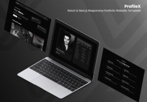 ProfileX – React & Next.js Responsive Portfolio Website Template