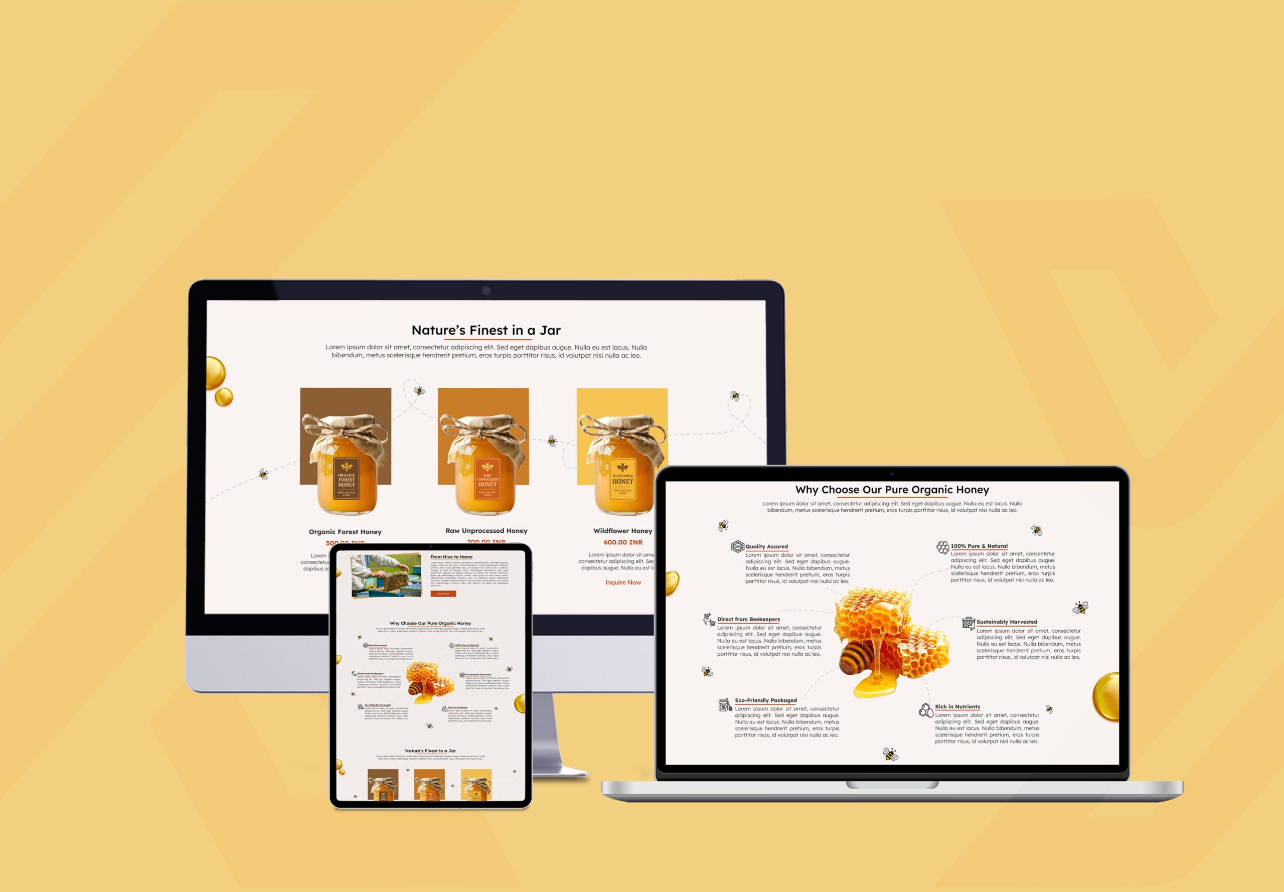 BeePure - Pure Honey, Organic Store & Nature React Theme | Themixly | Image 2