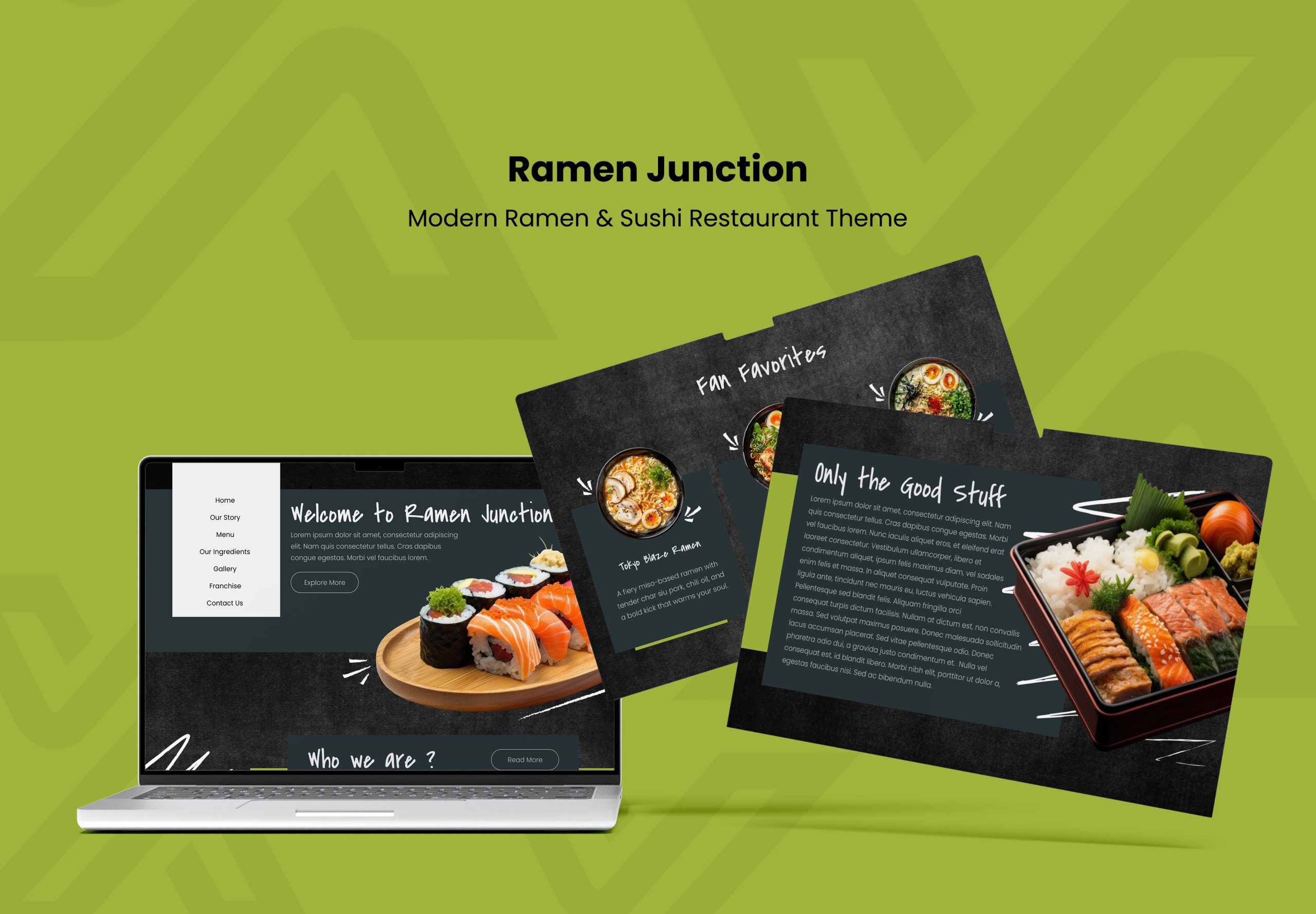 Ramen Junction – React & Next.js Template for Japanese Restaurant