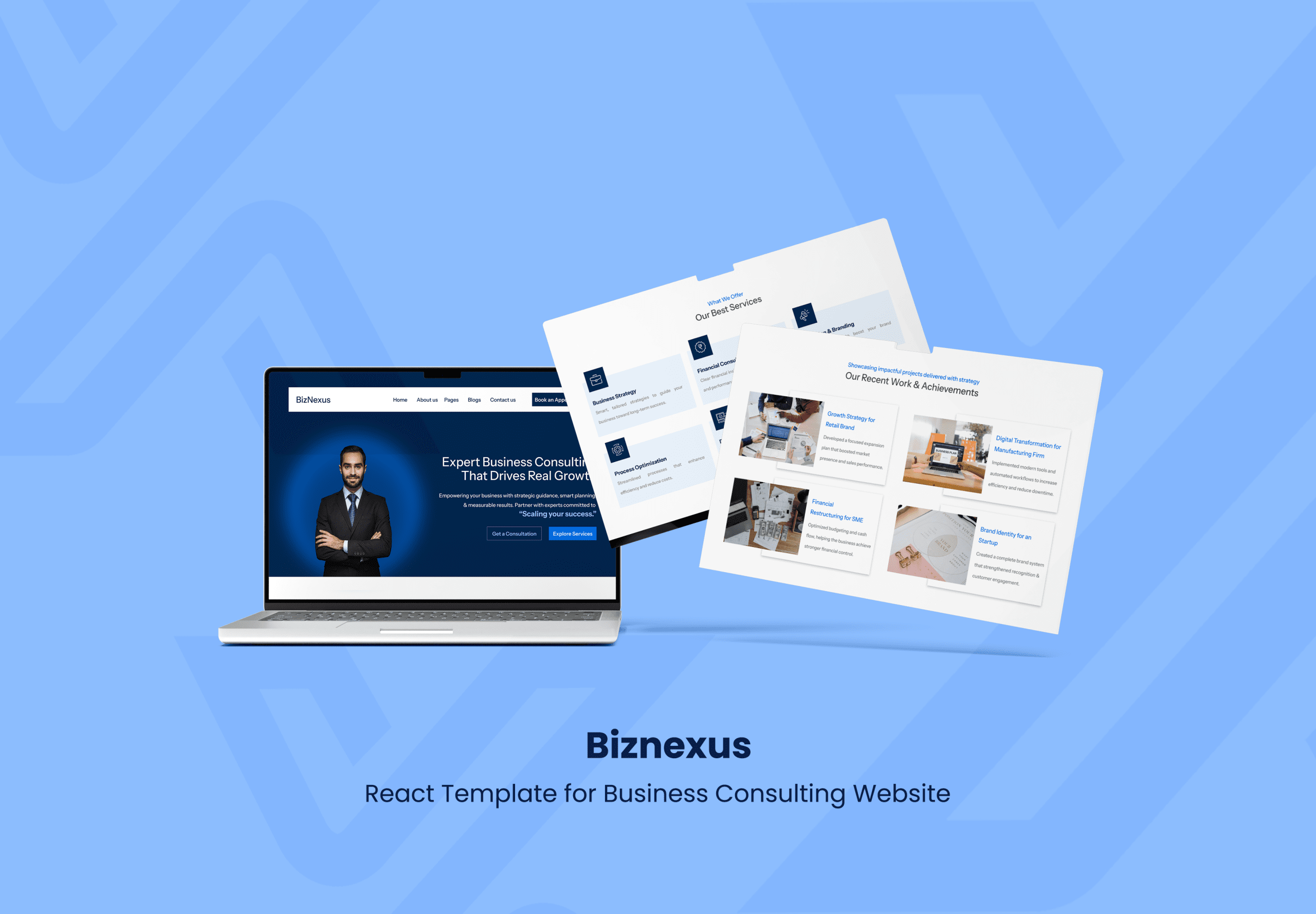 BizNexus – React Template for Business Consulting Website