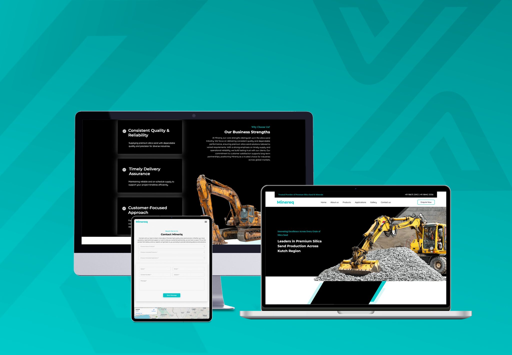 Mineriq – Fully Responsive on All Devices