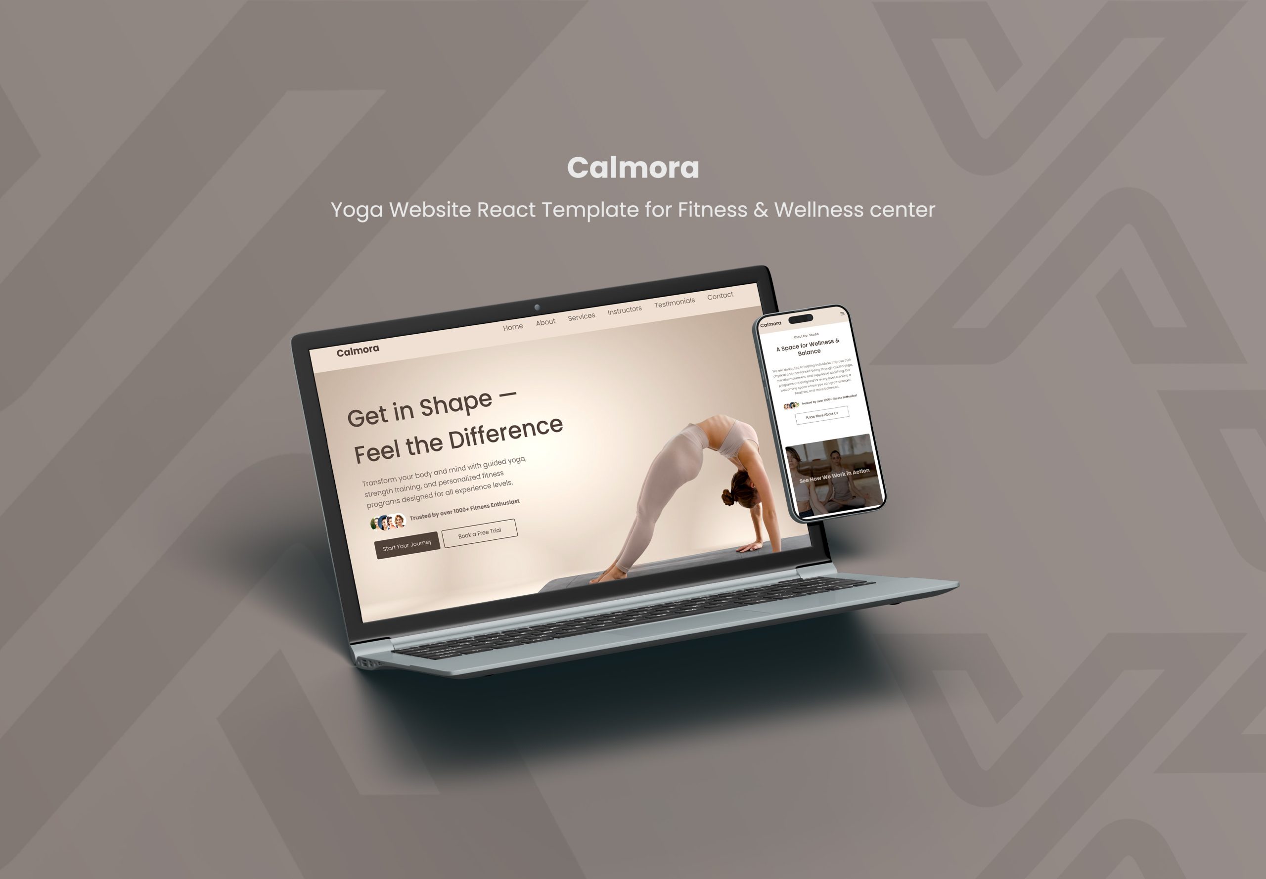 Calmora – Yoga Website React Template for Fitness & Wellness center